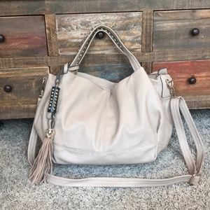 Expressions NYC Large studded tassel bag